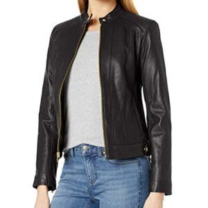 Women's Leather Racer Jacket